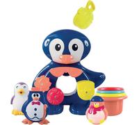 Eryi-- Un Grand Pingouin Pour Jouer À L'heure Du Bain. Dès 12 Mois. Fixations Ventouses. Coffret De Jeux D'eau : Moulins, Verres Gigognes Percés, Coupelle Et 3 Petits Pingouins - Réf. 2240