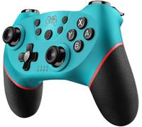 Eryi-Upgrade Manette Pour Switch, Manette Sans Fil Pour Switch 2/Lite/Oled, Contrôleur Pour S-Witch Pro Avec One Key Wake Up/Capture D'écran/Turbo Adjustable/Vibration Réglable/ 6 Axes (Bleu)