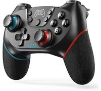 Eryi-Upgrade Manette Pour Switch, Manette Sans Fil Pour Switch/Switch 2/Switch Lite/Switch Oled, Manette Pour Switch Pro Avec One Key Wake Up/Capture D'écran/Turbo Adjustable/Vibration Réglable/ 6 Ax