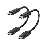 Eryi-Usb C To Micro Usb Câble 30cm, Nylon Tressé Short Type C To Micro Usb Cordon Compatible Avec Samsung Galaxy S7 S6, J7, J3, Lg, Htc, Ps4, Kindle, Xbox Controller, Casque D'écoute, Android Phone(N