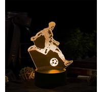 Eryi-Veilleuse 3d Football, Lampe Football, Veilleuse 3d Illusion Led, 16 Couleurs Veilleuse Stéréoscopique Visuelle À Gradation, Cadeaux Créatifs Pour Enfants Et Fans De Football