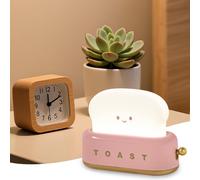 Eryi-Veilleuse Bébé, Toast Led Veilleuse Enfant Rechargeable, Lampe De Chevet Enfant Luminosité Et Réglables Avec Fonction Minuterie Cadeau Anniversaire De Noel Pour Garcon, Bebe Et Fille - Rose