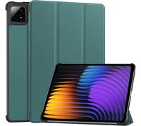 Eryi-Verte Coque Pour Xiaomi Pad 7/7 Pro 11.2"" Housse Protection Etui Pu Cuir De Flip Case Cover, Mince Intelligent Housse Coque, [Veille/Réveil Automatique] [Support Fonction]