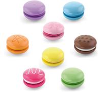ERYI-Viga - Lot De 8 Macarons - En Bois 18 Mois To 12 Ans