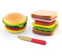 ERYI-Viga Toys - 50810 - Hamburger Et Sandwich - Set 11 Pièces