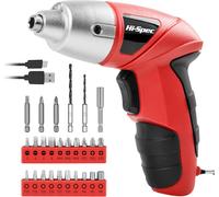 ERYI-Visseuse Sans Fil 3.6V Rouge, Tournevis Electrique Rechargeable Usb 27 Pièces, 23 Embouts,Outils Bricolage Pour Maison Et Bureau