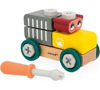 ERYI-- Voiture À Bricoler Ours Brico'Kids - Jeu De Construction Enfant - 24 Accessoires + 1 Outil - Jeu D'Imitation - Développe Dextérité Et Créativité - Dès 24 Mois,J06458