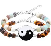 ERYI-Yin Yang Y2943 Lot De Bracelets Puzzle Yinyang Pour Couples Et Meilleurs Amis Pour Homme Et Femme - Bracelets Puzzle Yinyang Assortis Pour Petit Ami Et Petite Amie
