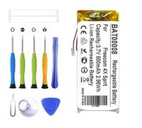 ERYNK BAT00008 Batterie de rechange compatible avec luet-ooth Cardo 4X Sprit Cardo Scala Rider Q2/Freecom 2/Teamset Pro Batterie de rechange avec kit d'outils
