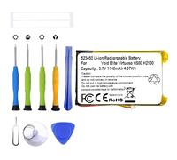 ERYNK Batterie de rechange 523450P compatible avec COR-sair Void Elite RGB, Virtuoso RGB, Co-rsair Void Pro/Pro RGB SE H2100 sans fil avec kit d'outils