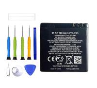 ERYNK BP-5M Batterie de rechange compatible avec Nokia 5610, 5700, 6110 Navigator, 6220 Classic, 6500 Slide, 7390, 8600 avec jeu d'outils