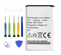 ERYNK DBO-1000A Batterie de rechange WiFi compatible avec noro Phone Easy2800, 2820.28801370, 1372, 2404, 5860, 6040, 6060.6820, 6880, 7000H, 7439, 1880, DBAA-1000A 0 A avec jeu d'outils