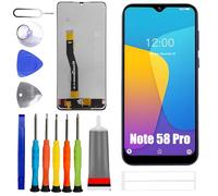 ERYNK Écran LCD pour Doogee Note 58 Pro [avec empreintes digitales] [6,75 pouces] écran LCD noir écran tactile numériseur avec kit d'outils