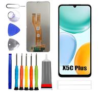 ERYNK Écran LCD pour Ho-nor X5C/X5C Plus [avec empreintes digitales] [6,74 pouces] Écran tactile LCD noir avec kit d'outils