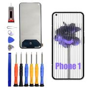 ERYNK Écran LCD pour Nothing Phone 1 A063 [Pas de Fonction d'empreinte Digitale] [6.55 zoll] numériseur d'écran Tactile LCD avec kit d'outils