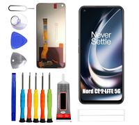 ERYNK Écran LCD pour Oneplus Nord CE 2 LITE 5G CPH2381, CPH2409 [avec empreintes digitales] [6,59 pouces] Écran tactile LCD numériseur avec jeu d'outils