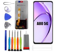 ERYNK Écran LCD pour Oppo A80 5G [avec empreintes digitales] [6,67 pouces] écran LCD noir écran tactile numériseur avec kit d'outils