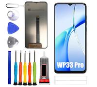 ERYNK Écran LCD pour Oukitel WP33 Pro [avec empreintes digitales] [6,6 pouces] Écran tactile LCD numériseur avec kit d'outils