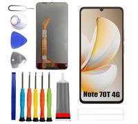 ERYNK Écran LCD pour Real-me Note 70T 4G RMX5313 [avec empreintes digitales] [6,74 pouces] Écran tactile LCD noir avec kit d'outils