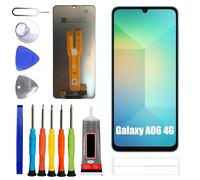 ERYNK Écran LCD pour Samsung Galaxy A06 4G SM-A065F, SM-A065F/DS [avec empreintes digitales] [6,7 pouces] Écran tactile LCD numériseur avec kit d'outils