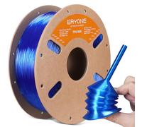 ERYONE 90A TPU Filament 1.75mm for 3D Printer +/-0.03mm, 1kg (2.2 LBS) / Spool, Transparent Blue