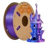 ERYONE Dual Silk PLA Filament 1.75mm, Co-Extrusion PLA Silk Filament for 3D printer +/- 0.03mm, Bicolor Silk Two-One PLA Filament 1 kg/Spool, Silk Purple & Blue