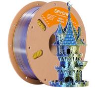 ERYONE Dual Silk PLA Filament 1.75mm, Co-Extrusion PLA Silk Filament for 3D printer +/- 0.03mm, Bicolor Silk Two-One PLA Filament 1 kg/Spool, Silk Royal Blue and Gold