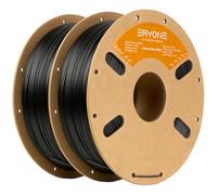 ERYONE Filament PETG Fibre de Carbone 1,75 mm +/-0,03mm, Lot de 2KG Filament PETG CF pour Imprimante 3D, 2 kg (1 Bobine*2), Noir+Noir