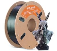 ERYONE Filament PLA pailleté pour imprimante 3D, 1.75 mm +/-0.03 mm, bobine de 1 kg, PLA bicolore titane brûlé, vert et or