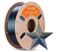 ERYONE Filament PLA pailleté pour imprimante 3D, 1.75 mm +/-0.03 mm, bobine de 1 kg, PLA titane brûlé tricolore, bleu, or et vert
