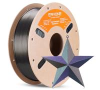 ERYONE Filament PLA pailleté pour imprimante 3D, 1.75 mm +/-0.03 mm, bobine de 1 kg, PLA titane brûlé tricolore, bleu violet, or et vert