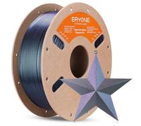 ERYONE Filament PLA pailleté pour imprimante 3D, 1.75 mm +/-0.03 mm, bobine de 1 kg, PLA titane brûlé tricolore, bleu, noir et rose
