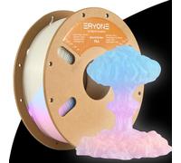 ERYONE Filament PLA spécial 1,75 mm +/-0,03 mm, filament d'impression 3D PLA 1,75 mm pour imprimantes 3D et stylos 3D, 1 kg/bobine, Multicolore lumineux