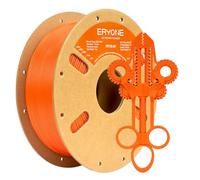 ERYONE Glass Fiber PETG Filament 1.75mm +/- 0.03mm, 3D Printing Filament PETG GF, 1kg (2.2 LBS)/Spool, Orange