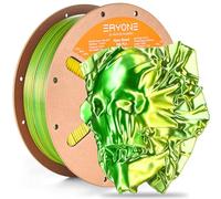 ERYONE High Speed Filament Silk Dual Color PLA 1.75mm +/- 0.03mm, Rapid PLA Filament, 3D Printing Filament, 30-500mm/s Hyper Speed Filament, 1kg (2.2LBS) / Spool, Green & Yellow