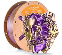 ERYONE High Speed Filament Silk Dual Color PLA 1.75mm +/- 0.03mm, Rapid PLA Filament, 3D Printing Filament, 30-500mm/s Hyper Speed Filament, 1kg (2.2LBS) / Spool, Gold & Purple