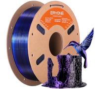 ERYONE High Speed Filament Silk Tricolor PLA 1.75mm +/- 0.03mm, Rapid PLA Filament,3D Printing Filament, 30-500mm/s Hyper Speed Filament, 1kg (2.2LBS) / Spool, Blue Purple Black