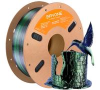 ERYONE High Speed Filament Silk Tricolor PLA 1.75mm +/- 0.03mm, Rapid PLA Filament, 3D Printing Filament, 30-500mm/s Hyper Speed Filament, 1kg (2.2LBS)/Spool,Dark Green/Midnight Blue/Black