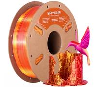 ERYONE High Speed Filament Silk Tricolor PLA 1.75mm +/- 0.03mm, Rapid PLA Filament, 3D Printing Filament, 30-500mm/s Hyper Speed Filament, 1kg (2.2LBS) / Spool, Red Gold Purple