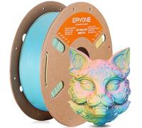 ERYONE High Speed Matte Tri Color PLA Filament 3D Printer 1.75mm +/- 0.03mm, Multicolor Filament Tricolor PLA 1KG(2.2lbs) Cardboard Spool, Pink & Yellow & Blue