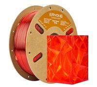 ERYONE High Speed PETG Filament 1.75mm +/- 0.03mm, 3D Printing Filament PETG Fit Most FDM Printer, 1kg (2.2LBS) / Spool, Transparent Red