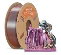 ERYONE High Speed Silk Quadruple Color PLA Filament for 3D Printer 1.75mm+/-0.03mm,Hyper Speed Coextrusion Filament PLA Shiny 1kg,Emerald Athene(Carbon Gray&Rose Gold&Emerald Green&Wine Red)