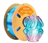 ERYONE High Speed Translucent Gradient PETG Filament 1.75mm +/- 0.03mm, 3D Printing Filament Up to 600mm/s, 1kg(2.2LBS)/Spool, for Artistic Creations & Home Decor, Rose Red & Blue