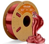 ERYONE Silk PLA Filament 1.75mm, PLA Silk Filament for 3D Printers, 1.75mm +/- 0.03 mm, 1kg /spool, Crimson