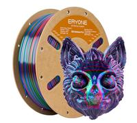 ERYONE Silk Rainbow Twist PLA Filament, Fast Color Change for 3D Printing Filament, Silk Shiny Rainbow 1.75mm +/-0.03mm, 1KG Spool (2.2 Lbs), Red Blue Green