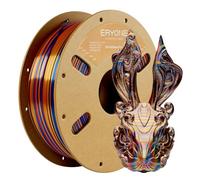 ERYONE Silk Rainbow Twist PLA Filament, Fast Color Change for 3D Printing Filament, Silk Shiny Rainbow 1.75mm +/-0.03mm, 1KG Spool (2.2 Lbs), Red Gold Blue