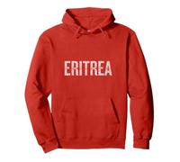 Érythrée Nationale Vintage Couleur Rouge Sweat à Capuche