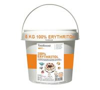 Erythritol 5Kg foodboost -substitut de sucre - 0kcal - 100% pur - même pouvoir sucrant que le sucre de cuisine, convient aux diabétiques et aux régimes hypocaloriques ou équilibrés - Maxi Pack