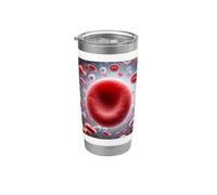 Erythrocytes globules rouges RBC hémoglobine Gobelet isotherme en acier inoxydable double paroi