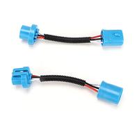 ERYUE 2PCS 9007 Mâle à Extension de Câbles D'extension du Mâle, Bouchon en Céramique, Matériau ABS, 12v-24V, pour les Phares, avec Rallonge, Ajustement Universel